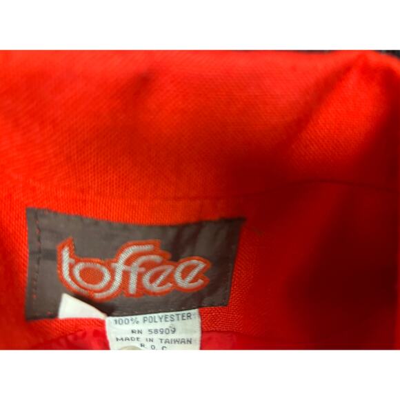 Vintage Toffee Women’s Red Dress Suit Blazer Size Medium - Picture 6 of 7